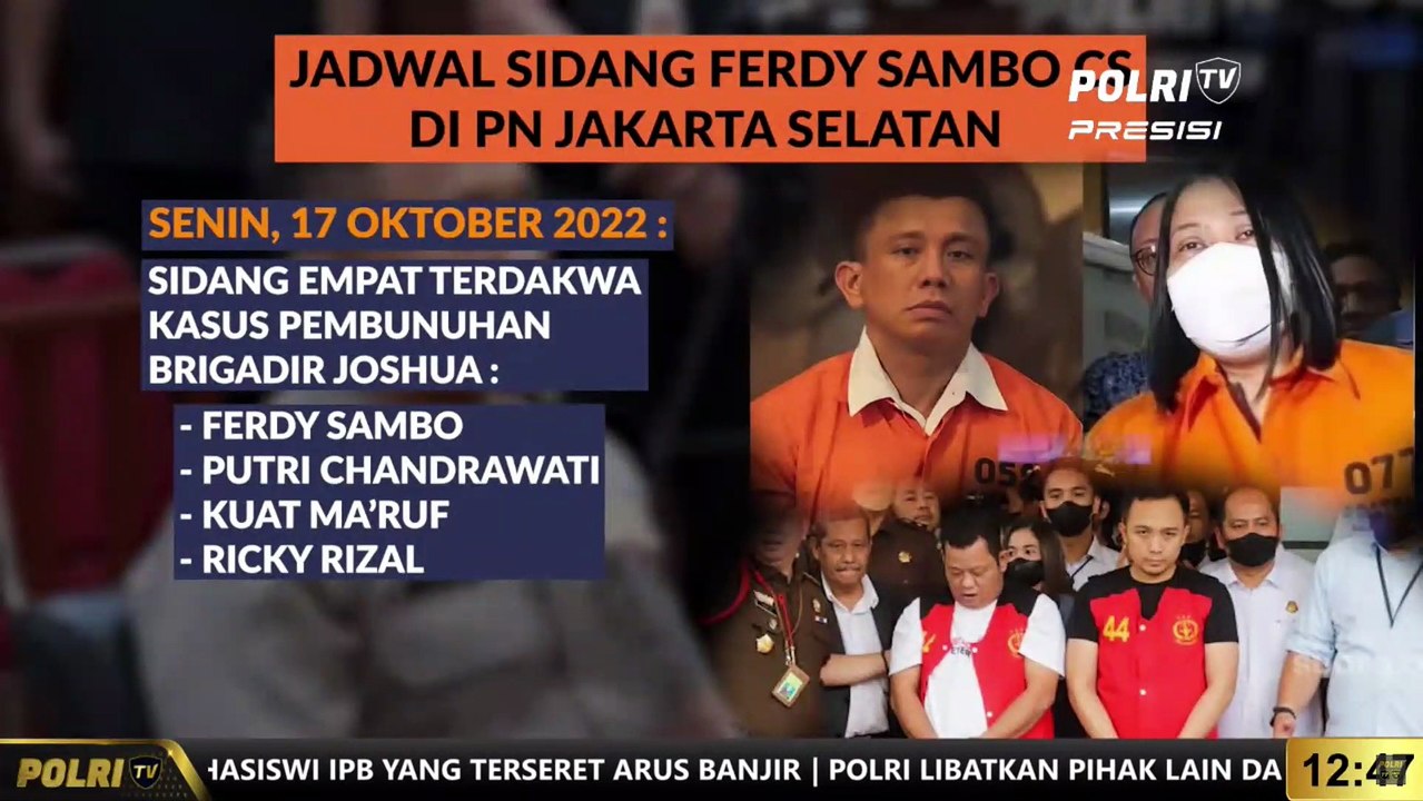 GRAFIS : Jadwal Sidang Ferdy Sambo CS di PN Jakarta Selatan