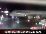UÇAKLAR HAVAALANINDA ÇARPIŞTI