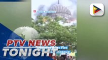 Giant dome in Indonesia collapses after a major fire