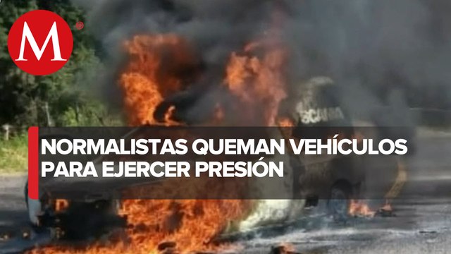 Maestros continúan con los disturbios en Michoacán, exigen plazas laborales