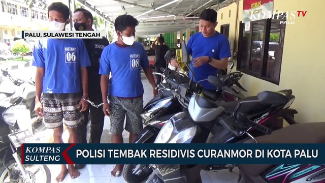 Polisi Tembak Residivis Curanmor di Kota Palu