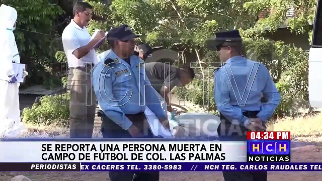 ¡Encostalado! encuentran el cadáver de una persona en campo de fútbol de la Col.Las Palmas