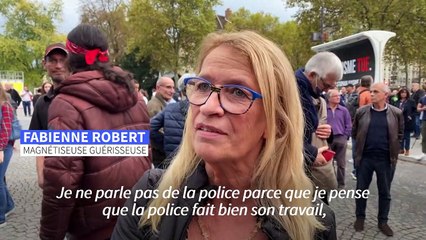 Rassemblement pour Lola: "des gens devraient être renvoyés dans leur pays", réagit une manifestante