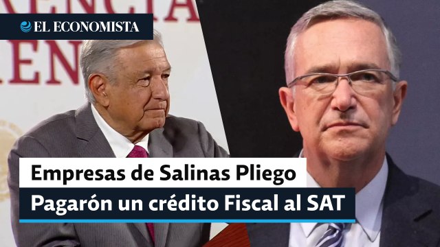AMLO celebra que empresas de Ricardo Salinas Pliego pagaron crédito fiscal de 2 mil 800 mdp