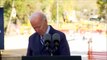 Le President Joe Biden perdu sur scène à Pittsburgh après son discours