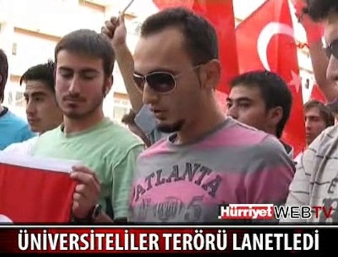 VAN'DA TERÖRÜ PROTESTO GÖSTERİSİ