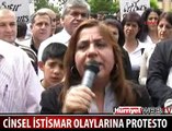 CİNSEL İSTİSMARI PROTESTO ETTİLER
