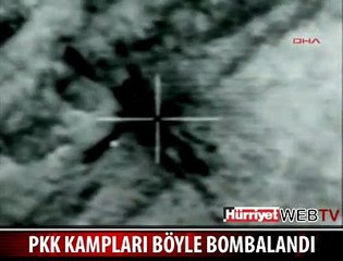 PKK BÖYLE VURULDU F-16 KAMERASINDAN