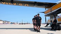 U.S. Army Golden Knights perform at the Joint Base Andrews Air & Space Expo