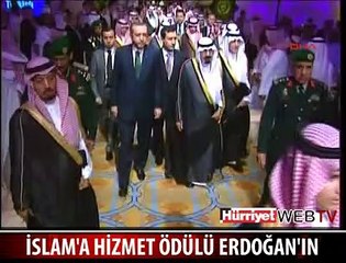 İSLAM'A HİZMET ÖDÜLÜ ERDOĞAN'IN