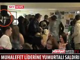 MUHALİF LİDERE YUMURTALI SALDIRI