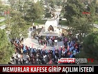 SAMSUN'DA MEMURLAR KAFESE GİRDİ