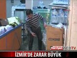 İZMİR'DE YAĞMUR ESNAFI VURDU