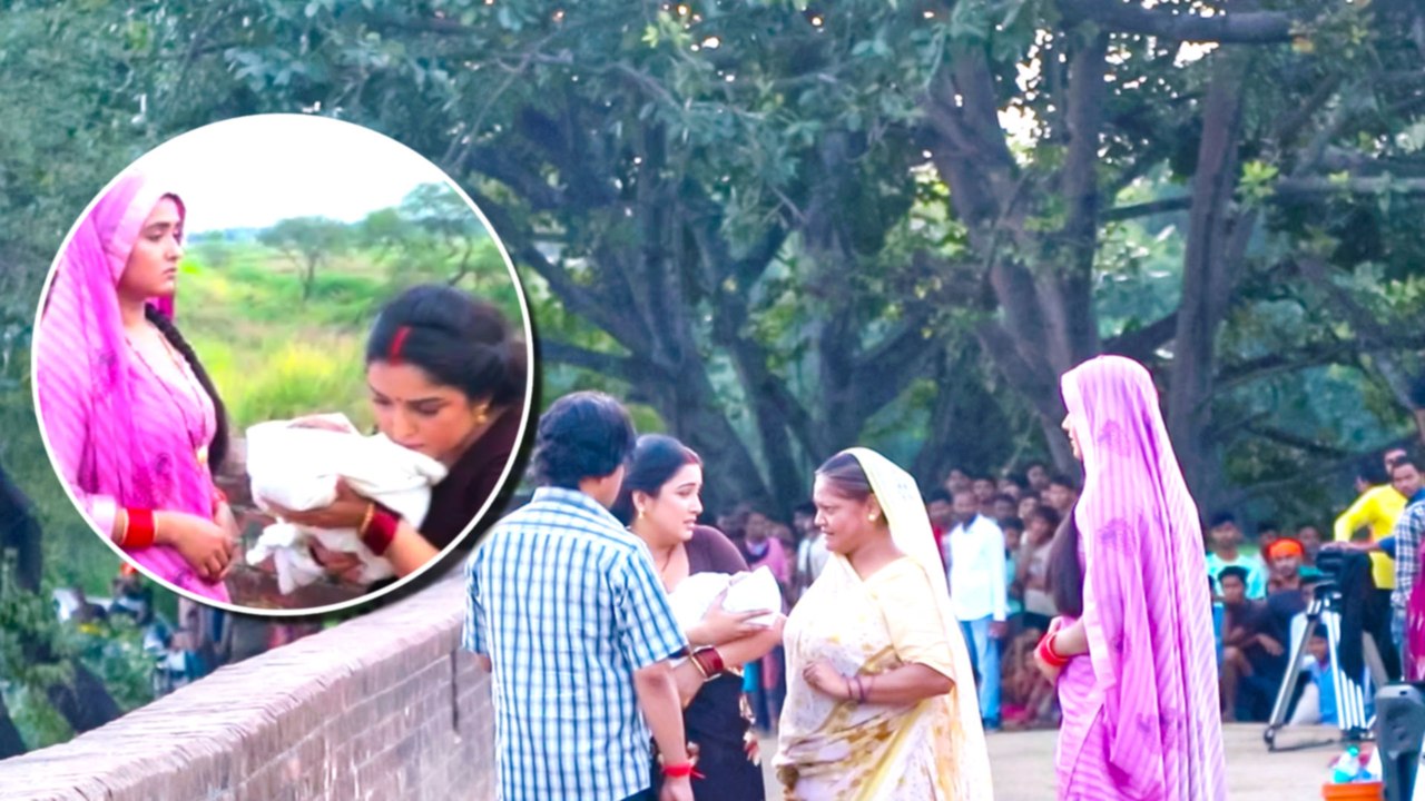 भोजपुरी फिल्म 'मेरे हस्बैंड की शादी है ' की शूटिंग वीडियो