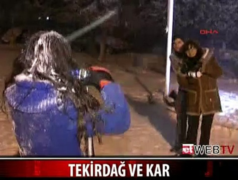 TEKİRDAĞ'DA YOLLAR KAPANDI