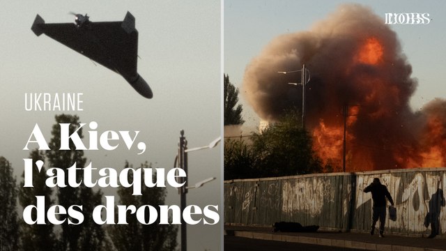 La Russie frappe le centre de Kiev avec des drones kamikazes