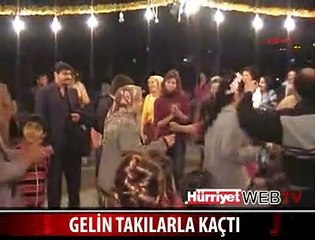 UYANIK GELİN ALTINLARI ALIP KAÇTI