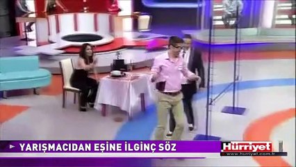 YARIŞMACIDAN EŞİNE İLGİNÇ SÖZ