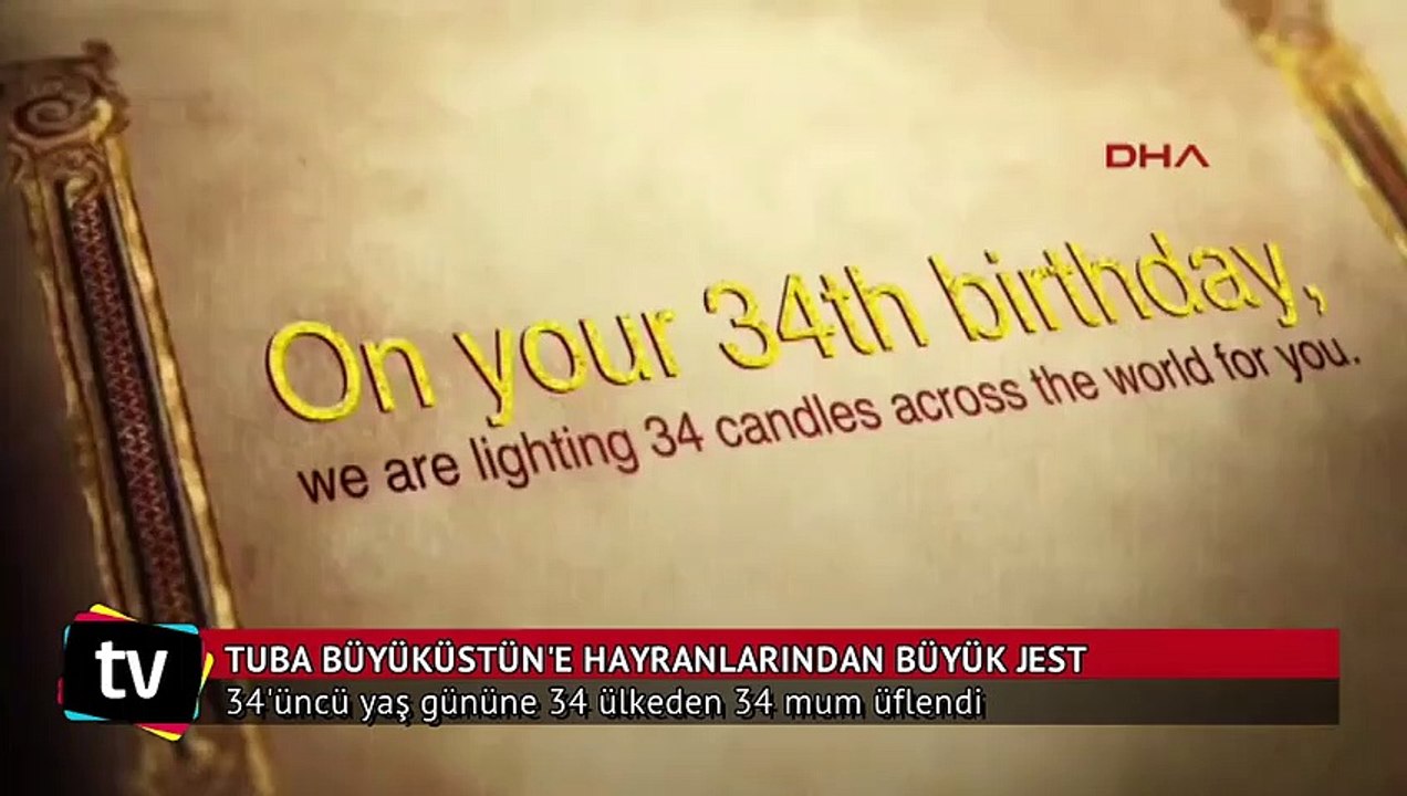 Tuba Büyüküstün için 34 ülkeden aynı klipte 34...