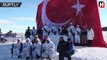 Ice sculptures honoring Sarıkamış Battle's fallen soldiers unveiled