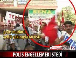 POLİS ENGELLEMEK İSTEDİ