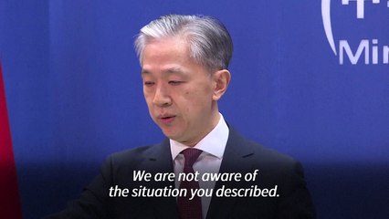 China says not aware of beating of HK protester in UK