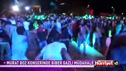 MURAT BOZ KONSERİNDE BİBER GAZLI MÜDAHALE