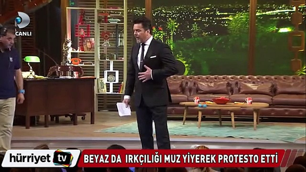 Beyaz Show'da muzlu protesto