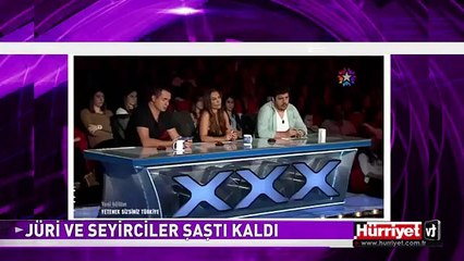 JÜRİ VE SEYİRCİLER BU YARIŞMACIYA ŞAŞTI KALDI