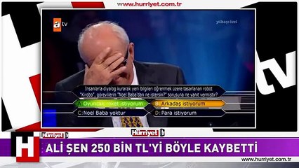 ALİ ŞEN 250 BİN TL'Yİ BÖYLE KAÇIRDI