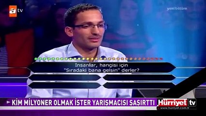 VERDİĞİ CEVABA KENDİSİ DE ÇOK ŞAŞIRDI