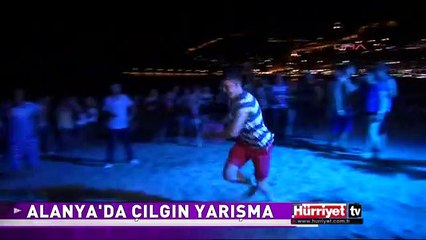 ALANYA'DA ÇILGIN PLAJ PARTİSİ