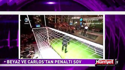 ROBERTO CARLOS VE BEYAZ'DAN PENALTI ŞOV