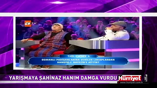 YARIŞMAYA KARADENİZLİ ŞAHİNAZ HANIM DAMGA VURDU