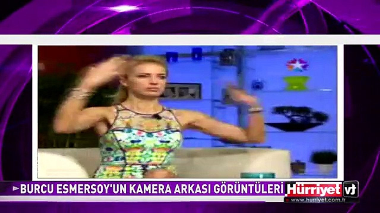 BURCU ESMERSOY'UN KAMERA ARKASI GÖRÜNTÜLERİ