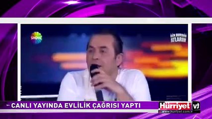 CANLI YAYINDA SEVGİLİSİNDEN SERDAR ORTAÇ'A ÇAĞRI