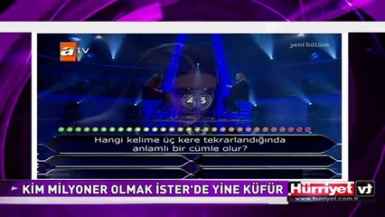 YARIŞMADA KÜFÜR ŞOKU