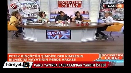 Petek Dinçöz canlı yayında ağlayarak Başbakan'a seslendi