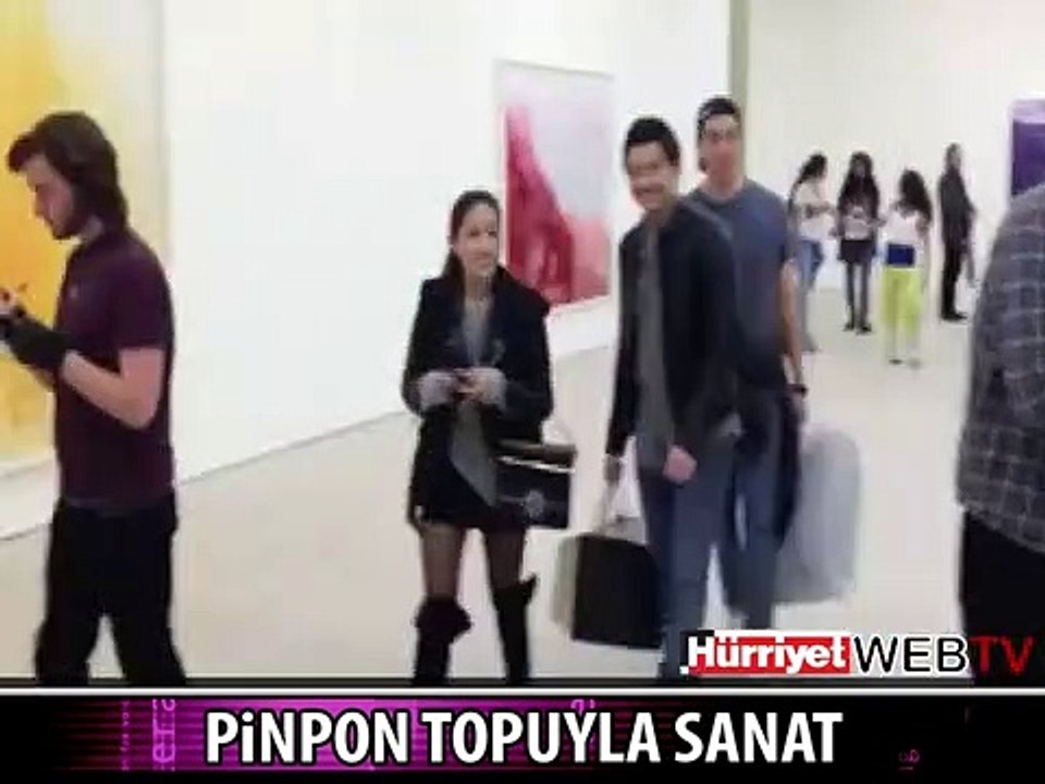 PİNPON TOPUYLA SANAT!