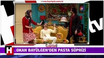 Okan Bayülgen'den pasta sürprizi