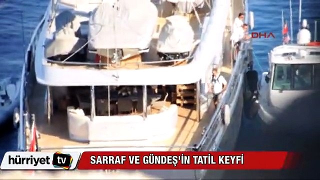 Rıza Sarraf ve Ebru Gündeş'in tatil keyfi