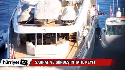 Rıza Sarraf ve Ebru Gündeş'in tatil keyfi