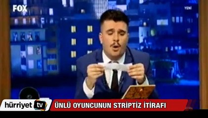 Ünlü oyuncunun striptiz itirafı
