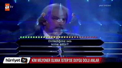 Kim Milyoner Olmak İster'de duygu dolu anlar