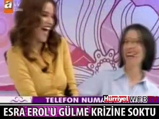 ESRA EROL'U GÜLME KRİZİNE SOKTU