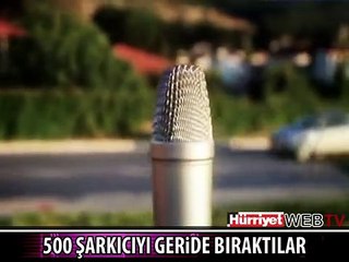 43 ÜLKEDEN 500 ŞARKICI GERİDE BIRAKTILAR