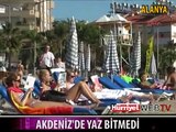 FETHİYE VE ALANYA'DA PLAJLAR DOLDU TAŞTI