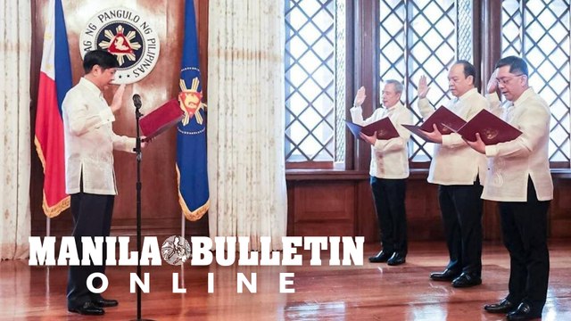 Marcos swears in new Comelec chief, commissioners
