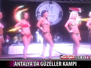GÜZELLER KEMER'DE KAMPA GİRDİ