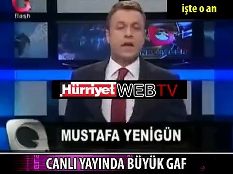 CANLI YAYINDA BÜYÜK GAF